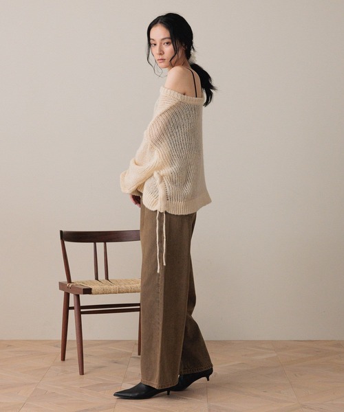 LOWRYS FARM(ローリーズファーム) ニット セーター ドロストモヘアV LOWRYS FARM(ローリーズファーム) ニット セーター ドロストモヘアV