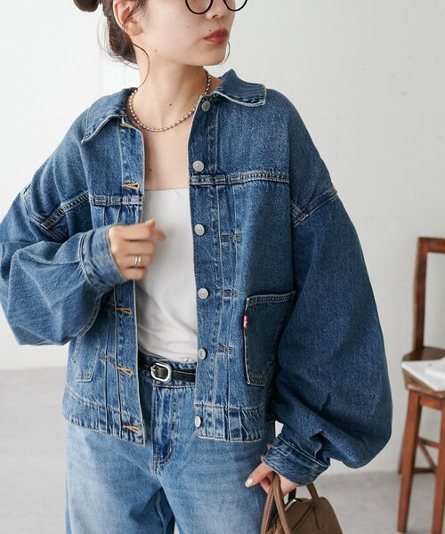Discoat デニムジャケット gジャン LEVIS BALLOON SLEEVE TRCKER