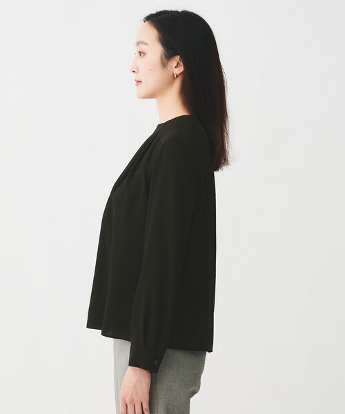 UNTITLED アンタイトル ブラウス シャツ トップス フォーマル 無地 UNTITLED（アンタイトル） ブラウス シャツ 「洗える/ストレッチ/通勤