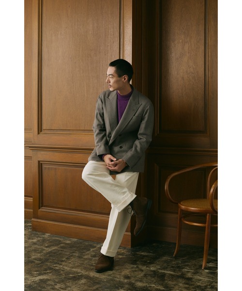 ジャケット テーラードジャケット GOOVI ダブルブレストジャケット