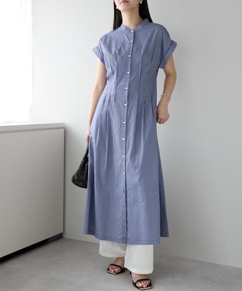 「PREFERIR」 半袖ワンピース LARGE ブラック レディース_画像5