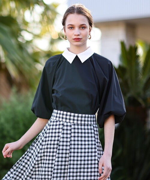 「DRESSTERIOR」 7分袖ブラウス 36 アイボリー レディース_画像3