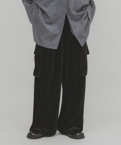 KBF（ケービーエフ） パンツ ベロアカーゴパンツ レディース