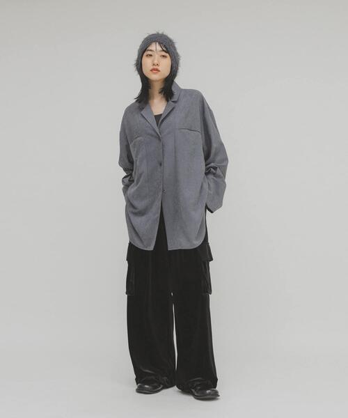 KBF（ケービーエフ） パンツ ベロアカーゴパンツ レディース