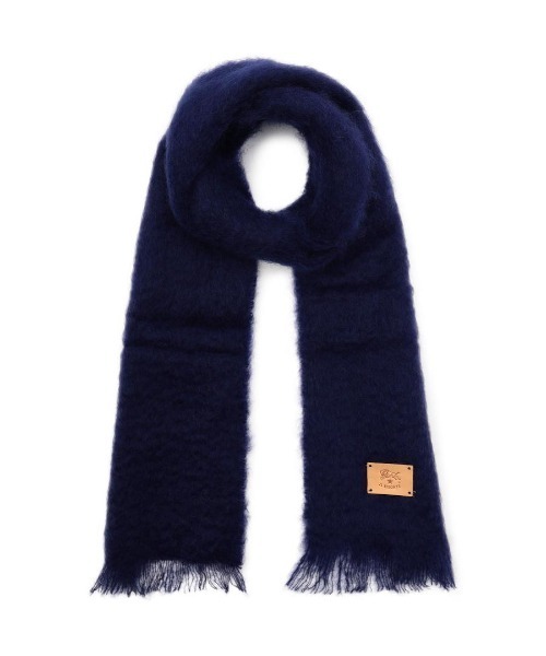 IL BISONTE [イルビゾンテ] ウールマフラー 　ネイビー IL BISONTE（イルビゾンテ） ストール マフラー IL BISONTE / ストール