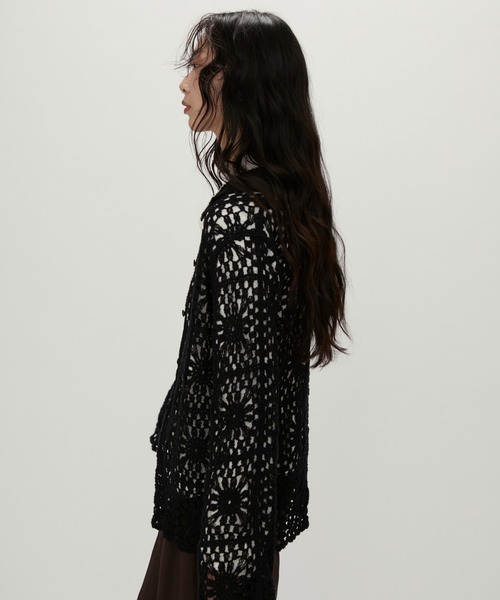 JUMELLE Crochet Blouse クロシェブラウス NUJOH リネンシャツ ブラウス シャツ Crochet Lace Blouse / クロシェ