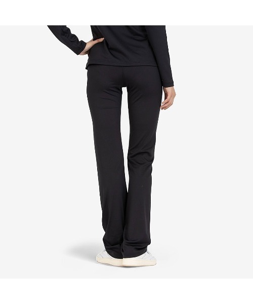 トレーニング・エクササイズ LULULEMON☆ 黒 フレア ヨガパンツ サイド