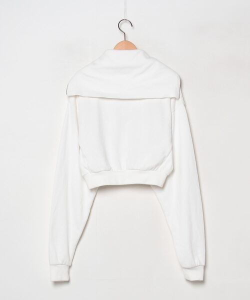 「GYDA」 スウェットカットソー FREE オフホワイト レディース_画像2