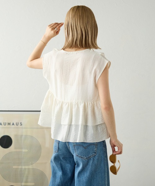 「meilmada」 ベスト MEDIUM ブラック レディース_画像4