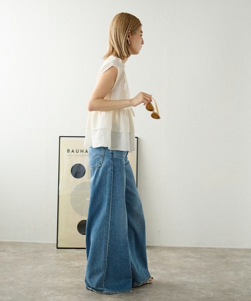 「meilmada」 ベスト MEDIUM ブラック レディース_画像7