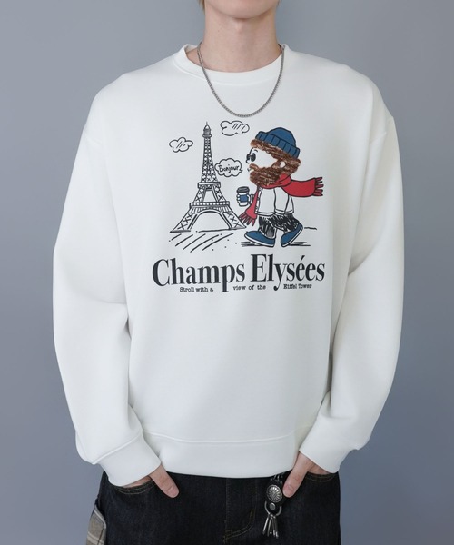 SPINNS（スピンズ） トレーナー スウェット ひげおじさんスウェット