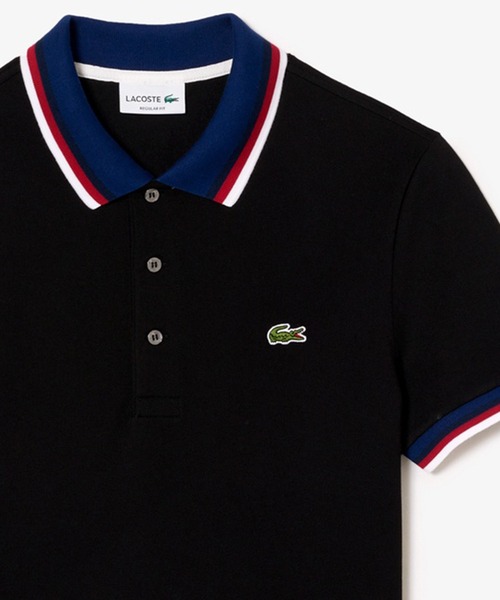 「LACOSTE」 半袖ポロシャツ 3 ブラック メンズ