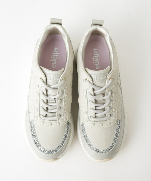 「+diana」 ローカットスニーカー 22.0cm グレー レディース_画像5