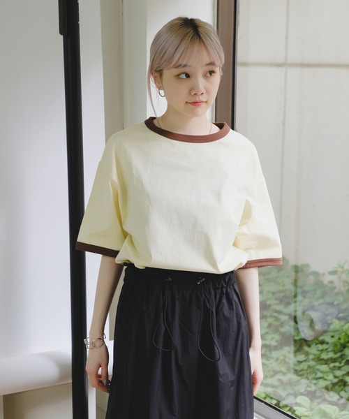 「WHIMSIC」 半袖Tシャツ FREE ライトグレー メンズ_画像3