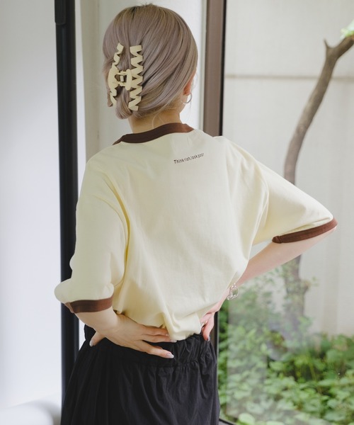 「WHIMSIC」 半袖Tシャツ FREE ライトグレー メンズ_画像5