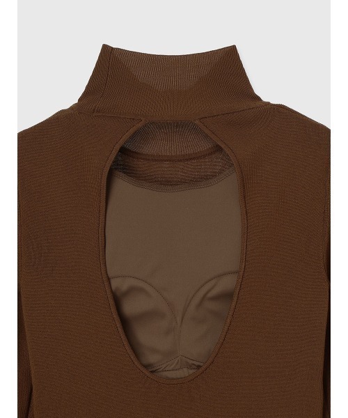 anuans（アニュアンス） ニット セーター バックオープンニットボディ
