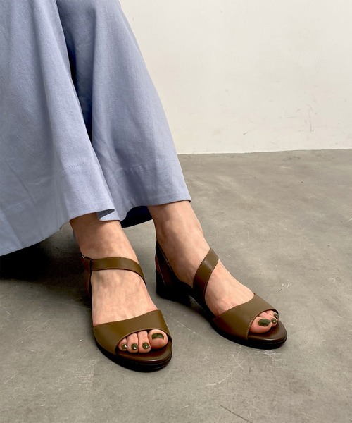 「neue diffusion」 ヒールサンダル 24.5cm アイボリー レディース_画像4