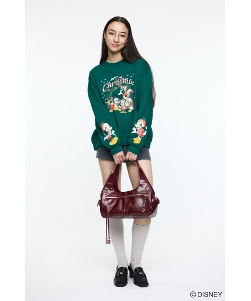 moussy × Disney コラボ スウェット プルオーバー  ミッキー ミ MD I LOVE MM プルオーバー（スウェット）｜Disney SERIES CREATED by