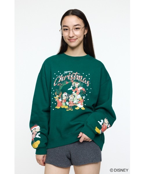 moussy × Disney コラボ スウェット プルオーバー  ミッキー ミ MD I LOVE MM プルオーバー（スウェット）｜Disney SERIES CREATED by