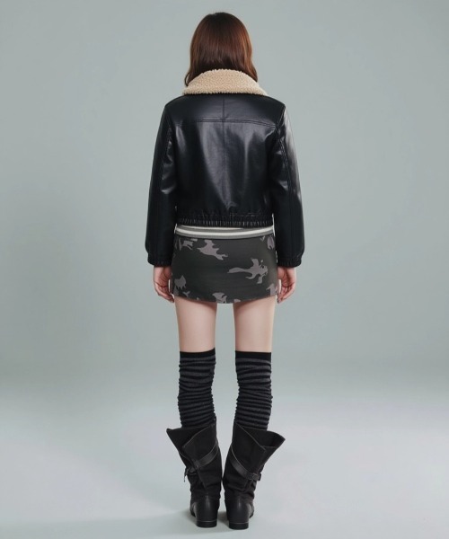 KOM（ドットコム） レザージャケット ライダース A'GEM/9 × 「.kom