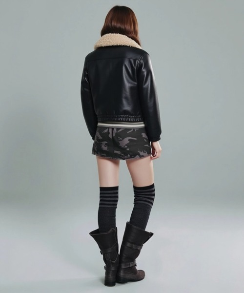 KOM（ドットコム） レザージャケット ライダース A'GEM/9 × 「.kom