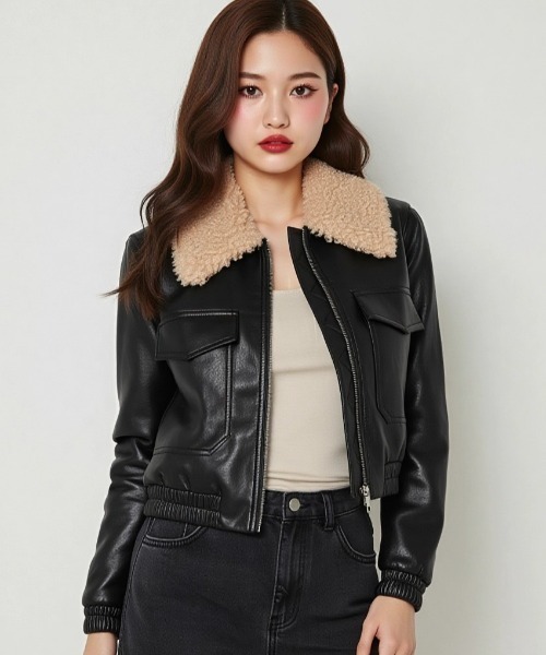 本革レザージャケット ドイツ製 y2k グランジ opium y2k opium レザー フライトジャケット 短丈 アーカイブ 玉森裕太着用