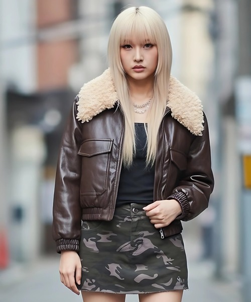 KOM（ドットコム） レザージャケット ライダース A'GEM/9 × 「.kom