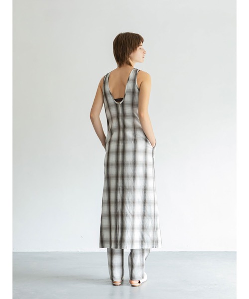 「enchainement」 ノースリーブワンピース フリー ダークブラウン レディース_画像5