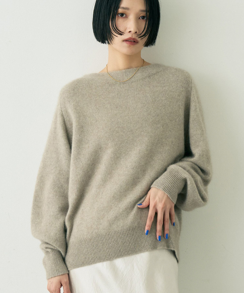 Rouge vif（ルージュ ヴィフ） ニット セーター ラクーン混ボトル