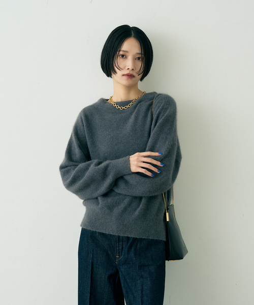 Rouge vif（ルージュ ヴィフ） ニット セーター ラクーン混ボトル