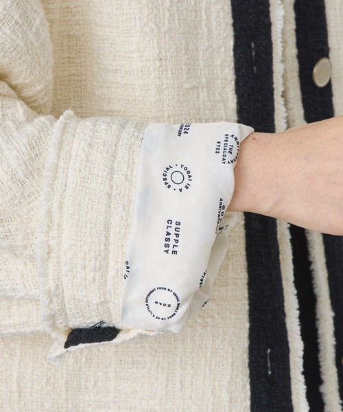 pual ce cin 「PUAL CE CIN」 ノーカラージャケット FREE ホワイト系