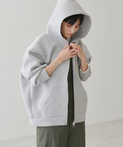 「AMERICAN HOLIC」 ジップアップパーカー M ブラック レディース_画像5