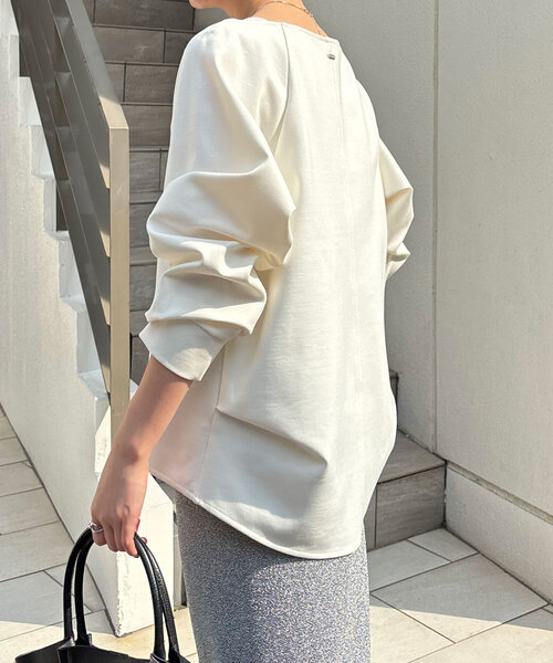 「COLLAGE GALLARDAGALANTE」 長袖カットソー FREE ベージュ レディース_画像4