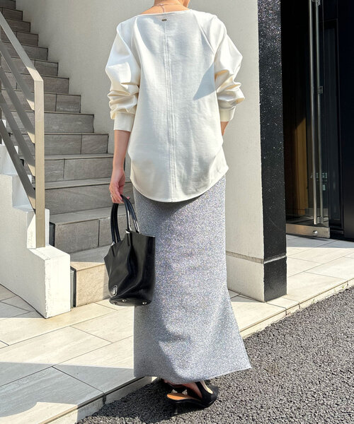 「COLLAGE GALLARDAGALANTE」 長袖カットソー FREE ベージュ レディース_画像6