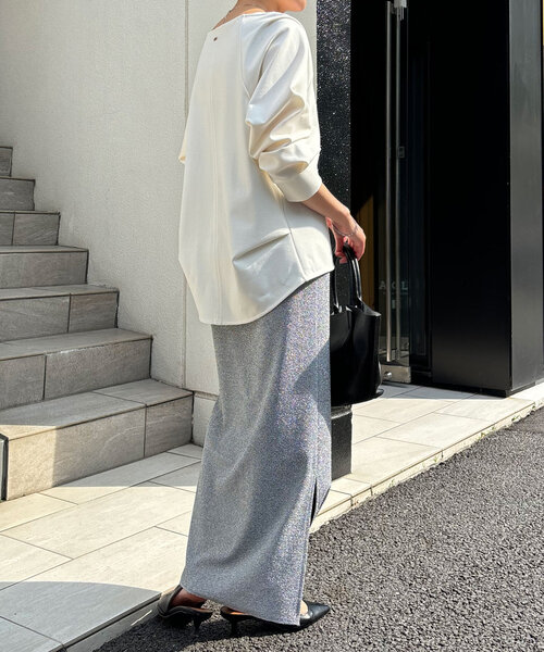 「COLLAGE GALLARDAGALANTE」 長袖カットソー FREE ベージュ レディース_画像7