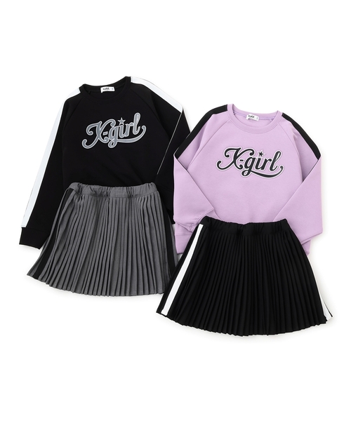 X-girl Stages（エックスガールステージス） セットアップ エンボス