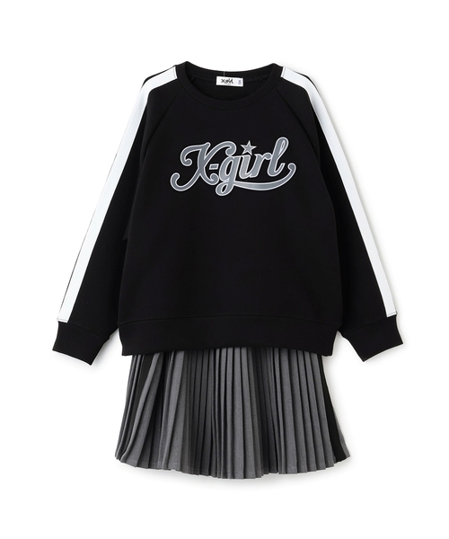 X-girl Stages（エックスガールステージス） セットアップ エンボス