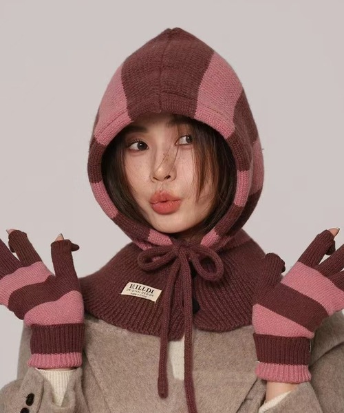 HALEY PESCA マフラー ストール HALEY PESCA/カラフルボーダー