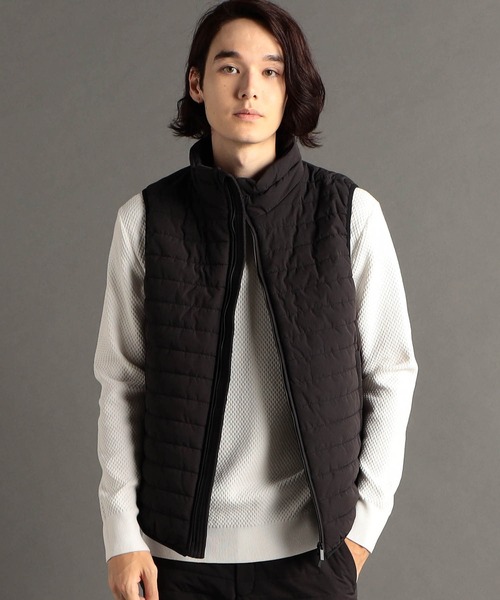 黒 ダウンベスト メンズ ◇[DT-A0565NRP]DANTON(ダントン)MIDDLE DOWN ZIP VEST ミドルダウン