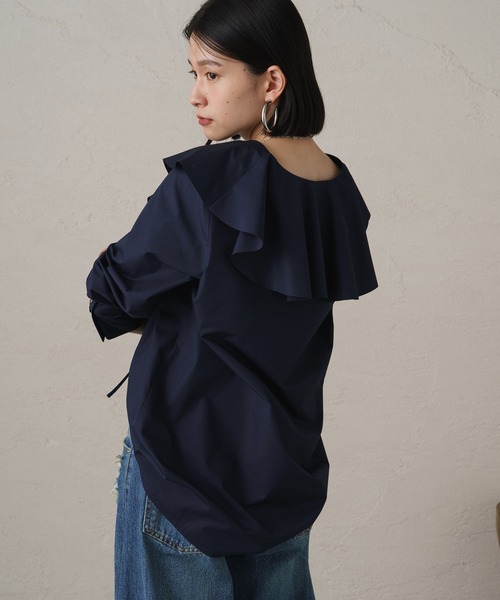 「LOUNGEDRESS」 長袖ブラウス FREE ブルー レディース_画像7
