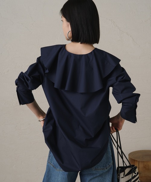 「LOUNGEDRESS」 長袖ブラウス FREE ブルー レディース_画像8