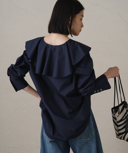 「LOUNGEDRESS」 長袖ブラウス FREE ブルー レディース_画像9