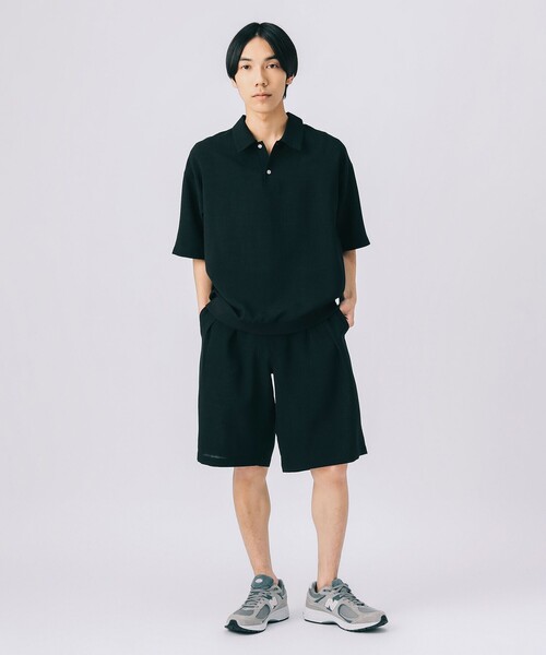 「BEAMS HEART」 半袖ポロシャツ X-LARGE ネイビー メンズ_画像8