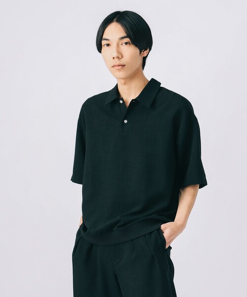 「BEAMS HEART」 半袖ポロシャツ X-LARGE ネイビー メンズ_画像9