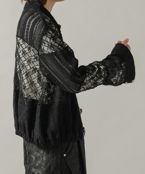 Casper John（キャスパージョン） ブルゾン アウター Patchwork lace