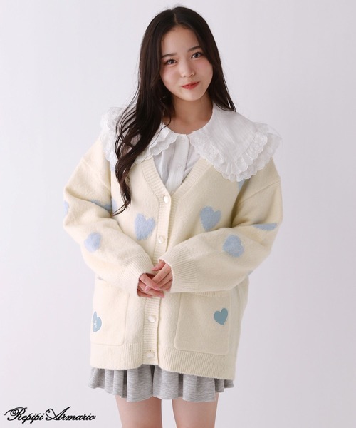 repipi armario（レピピアルマリオ） カーディガン 「girly line
