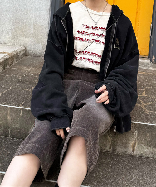 DOUBLE NAME（ダブルネーム） パンツ フロックツイルバミューダハーフ