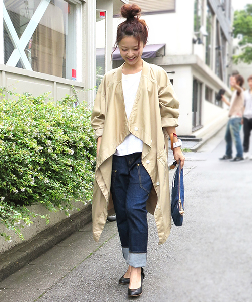 mercibeaucoup,（メルシーボークー） コート 01 ベージュ レディース