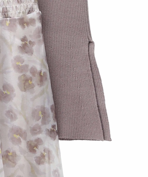 「31 Sons de mode」 ドッキングワンピース 36 ベージュ レディース_画像3