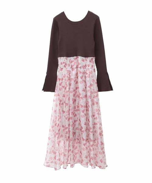 「31 Sons de mode」 ドッキングワンピース 36 ベージュ レディース_画像7